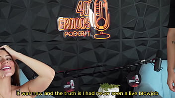 Sara Blonde Gets Interview-hot And Gives Cris Pasquel A Deep, Messy Fan Blowjob