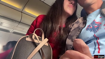 Exposed And Stroking My Hard Cock In A Crowded Airplane, Risking It All For Public Pleasure