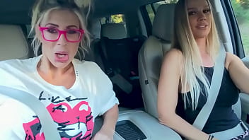 Big Tit Blonde Lesbian Strapon Fucking!