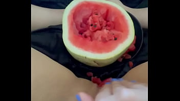 Juicy Watermelon Orgasms: Homemade Saudi Teen Gets Kinky With Fruit Fetish In Los Angeles