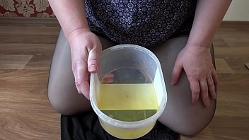 Golden Shower And Hairy Pussy, A Mature Milf With A Fat Ass Records A Steamy Video For Her Fetish Friend.